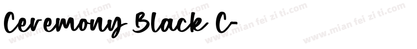 Ceremony Black C字体转换